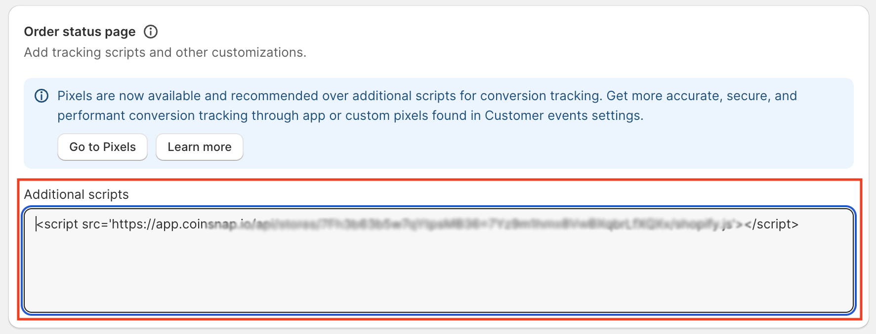 shopify order status page