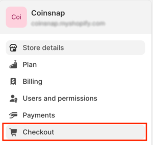 shopify checkout settings